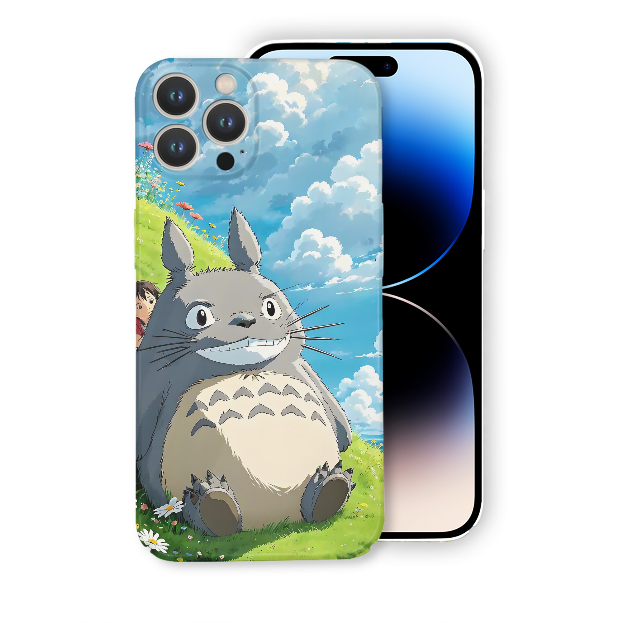 （画像用） となりのトトロ 草壁メイ 草壁サツキ My Neighbor Totoro Satsuki Kusakabe Mei Kusakabe 【iPhone 14シリーズ対応】ハードケース